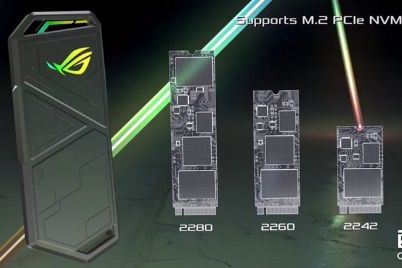 华硕ROG推出RGB m.2硬盘盒：支持USB 3.2 Gen2数据传输-1
