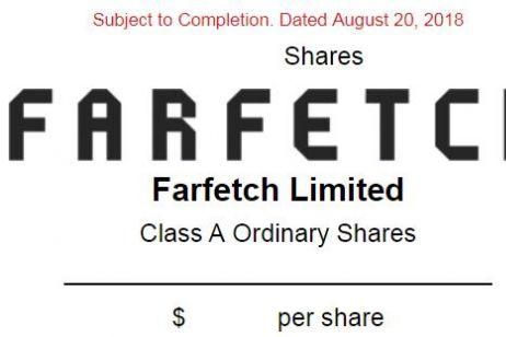 京东持股的奢侈品电商Farfetch申请在美上市! 京东持股的奢侈品电商Farfetch申请在美上市!