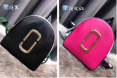 Marc Jacobs拼色双肩包百搭吗？设计的怎么样?-1