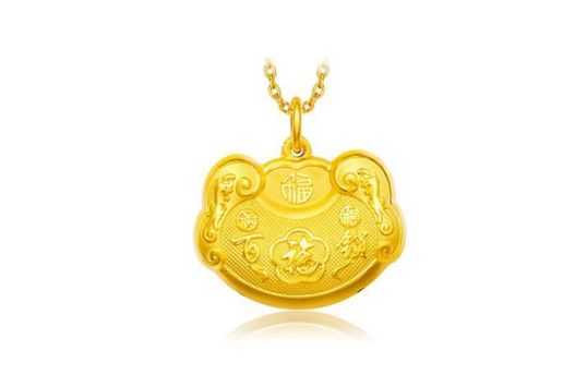 小孩长命锁一般是谁送？黄金长命锁大概多少钱？-1