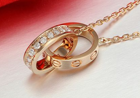 卡地亚双环项链价格？卡地亚双环项链细节图？