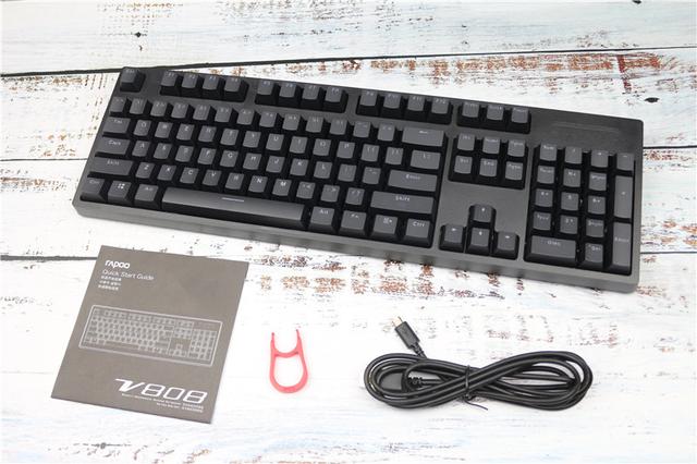 原厂樱桃轴体+魅惑蓝背光+可编程!游戏专用雷柏V808机械键盘 原厂樱桃轴体+魅惑蓝背光+可编程!游戏专用雷柏V808机械键盘