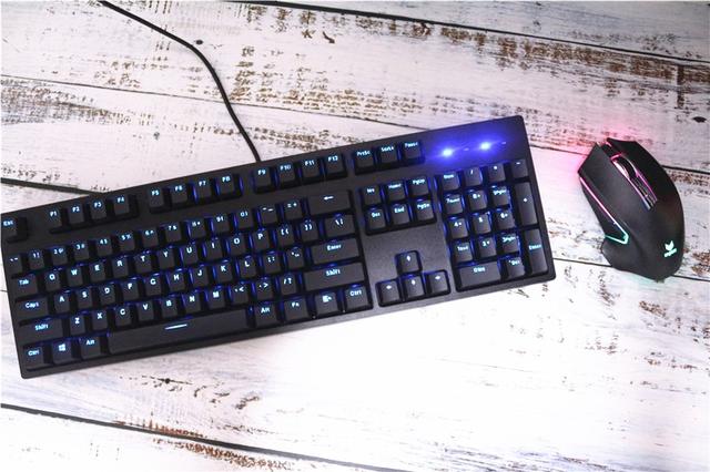 原厂樱桃轴体+魅惑蓝背光+可编程!游戏专用雷柏V808机械键盘 原厂樱桃轴体+魅惑蓝背光+可编程!游戏专用雷柏V808机械键盘