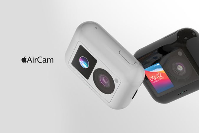 苹果正式发布迷你相机「AirCam」概念图，多款配色可选-1
