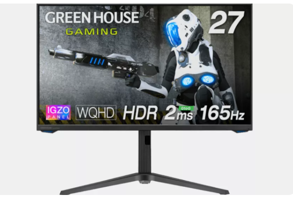 Green House 推出 IGZO 电竞面板显示器，27 英寸