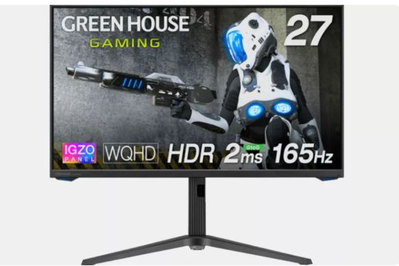 Green House 推出 IGZO 电竞面板显示器，27 英寸-1