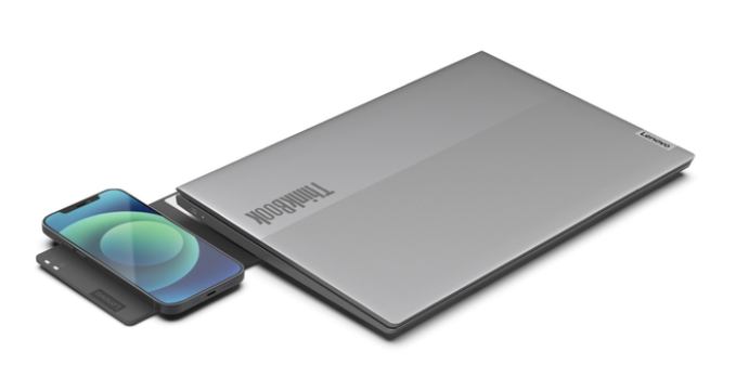 联想超极本ThinkBook 13x Gen 2支持无线充电，同时可为iPhone充电