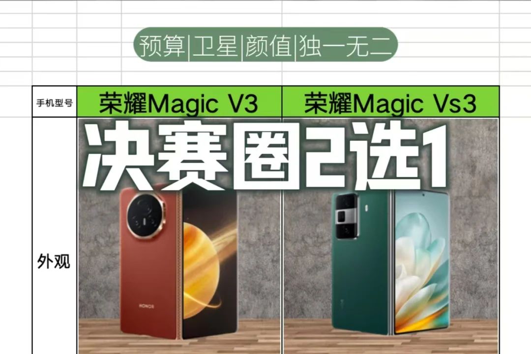 荣耀magicvs3值得入手吗？荣耀magicv3和荣耀magicvs3哪个好-1