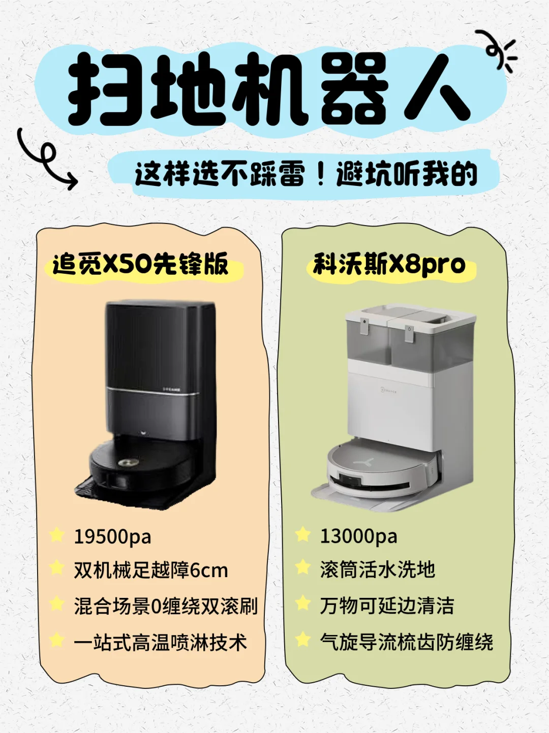 科沃斯x8pro和追觅x50对比哪个好？科沃斯x8pro和追觅x50应该如何选