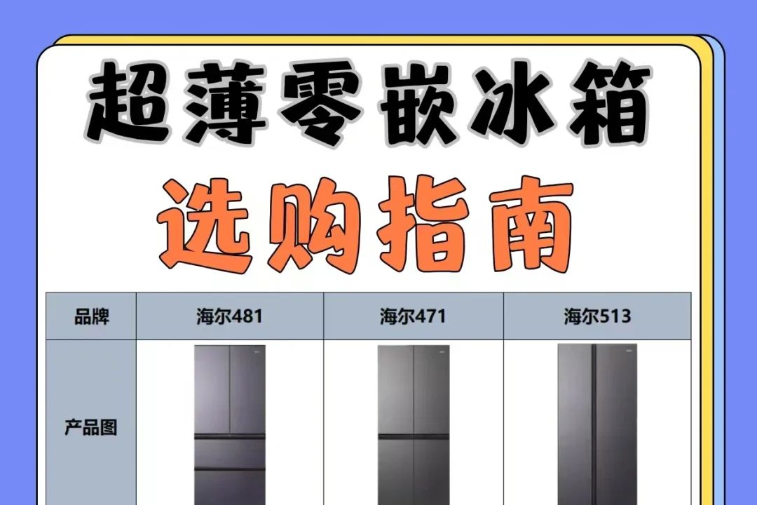 海尔超薄零嵌冰箱尺寸有哪些型号？海尔超薄零嵌冰箱哪款性价比高-1