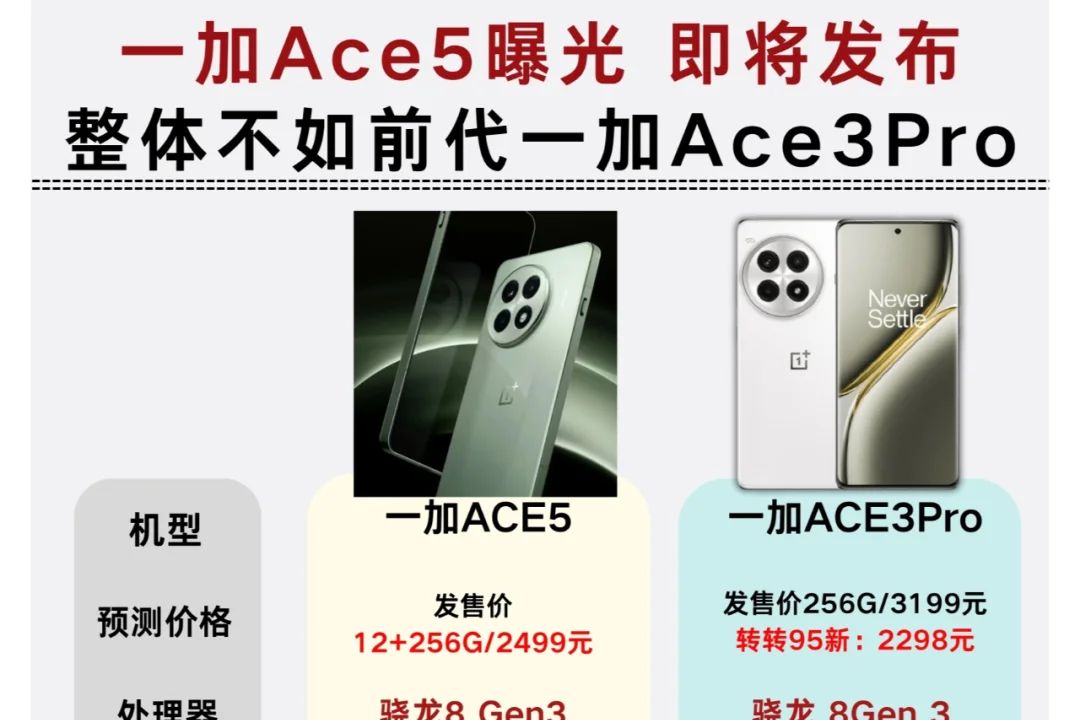 一加ace5和一加ace3pro怎么选？一加ace5和一加ace3哪个好-1