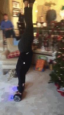 mom show son how to ride 