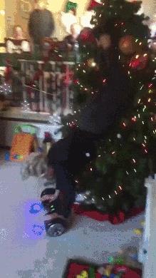 mom show son how to ride 